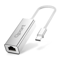 QPORT Q-TR45 TYPE-C TO RJ45(GİGABİT)NETWORK ÇEVİRİCİ