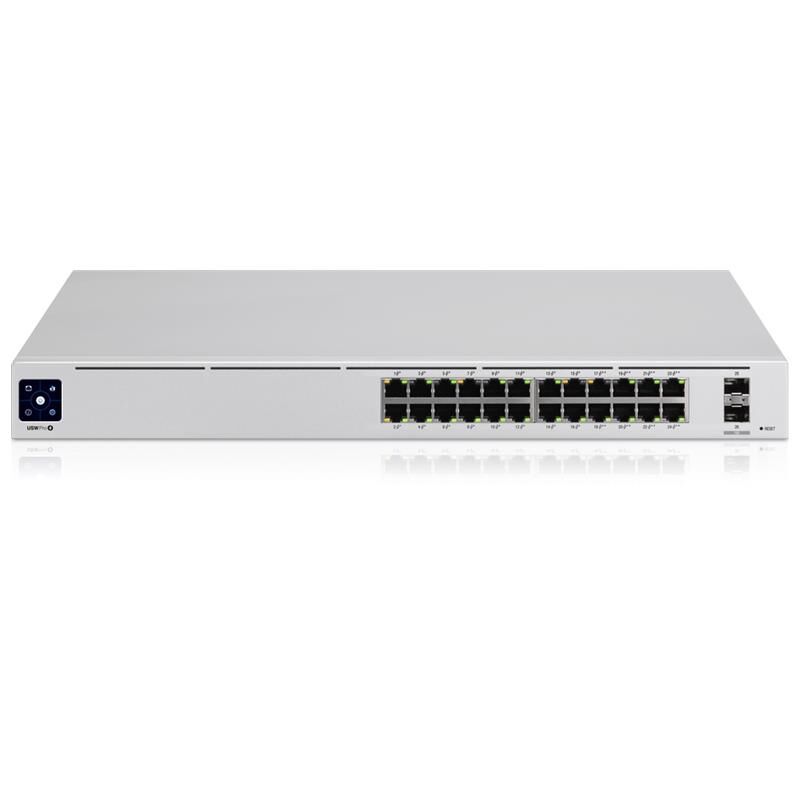 UBIQUITI USW-PRO-24-POE GIGABIT 24 PORT GIGABIT + 2X10GB SFP UPLINK 400W POE YÖNETİLEBİLİR RACKMOUNT SWITCH