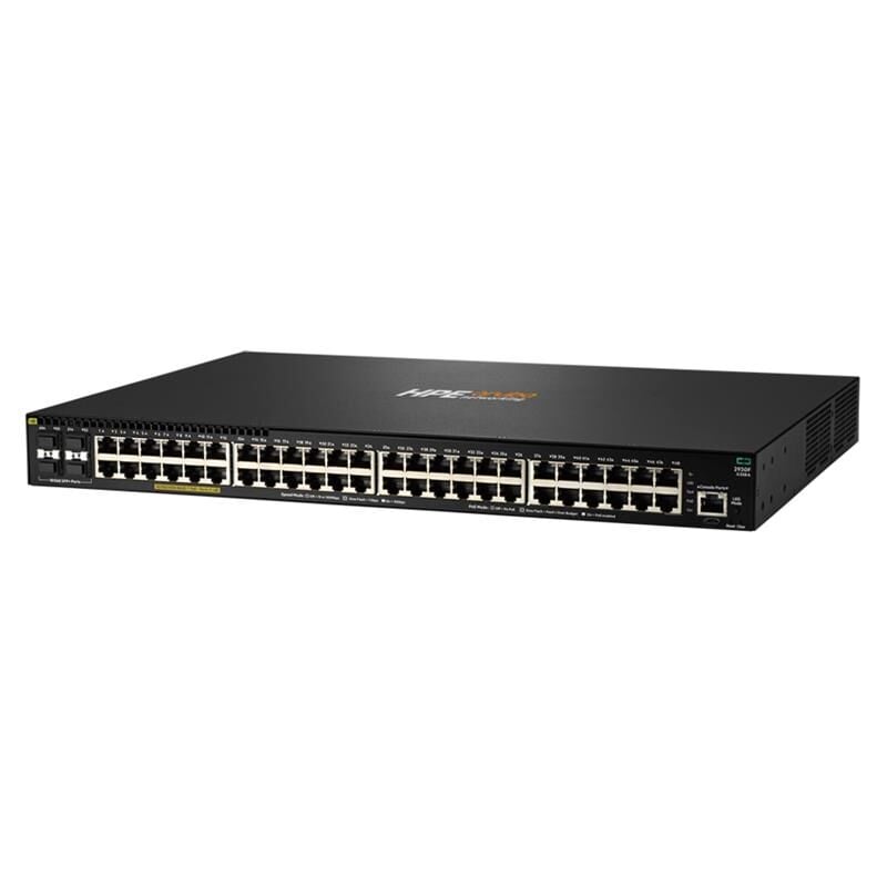 HPE ARUBA 2930F JL558AR 48 PORT GIGABIT+4X10GB SFP YÖNETİLEBİLİR 740W POE RACKMOUNT SWITCH