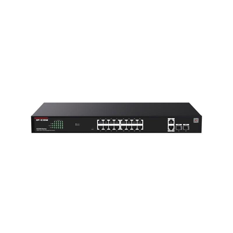 IP-COM G2220P-16-250W 16 PORT GIGABIT+2XRJ45/SFP UPLINK 230W POE CLOUD YÖNETİLEBİLİR RACKMOUNT SWITCH