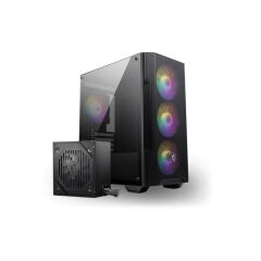 MSI MAG FORGE M100A D60 600W 80+ AKRİLİK YAN PANEL 3X120MM 1X120MM ARGB BRONZE MATX GAMING KASA