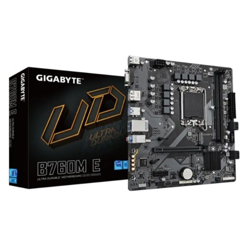 GIGABYTE B760M DDR5 7200MHZ 1XVGA 1XHDMI 1XDP 1XM.2 USB 3.2 MATX 1700P (12. / 13. VE 14. NESİL İŞLEMCİ İLE UYUMLU)
