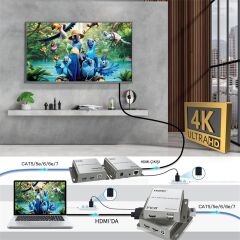 INCA IEX-120 HDMI 4K 120M KVM NETWORK EXTENDER