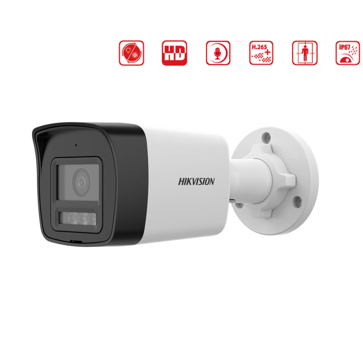 HIKVISION DS-2CD1041G2-LIUF 4MP 4mm Akıllı Çift Işık Mic. AcuSense Bullet IP Kam