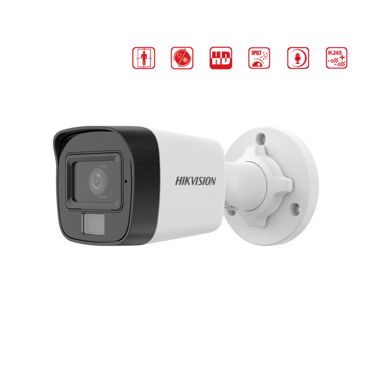 HIKVISION DS-2CD1021G2-LIUF 2MP 2.8mm Akıllı Çift Işık Mic. AcuSense Bullet IP K