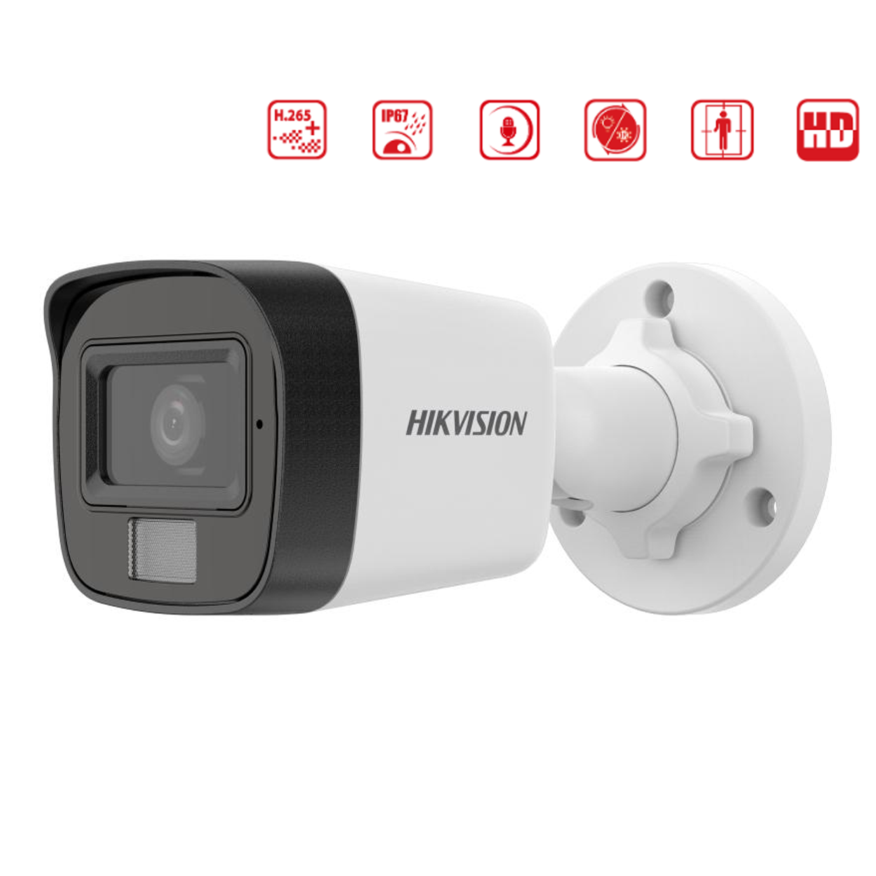HIKVISION DS-2CD1021G2-LIUF 2MP 4mm Akıllı Çift Işık Mic. AcuSense Bullet IP K