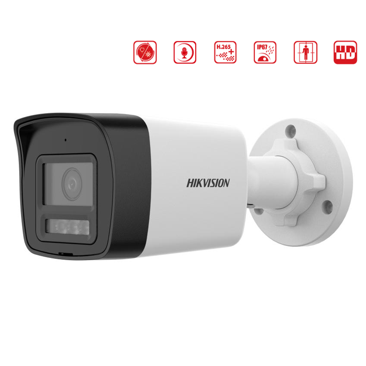 HIKVISION DS-2CD1041G2-LIUF 4MP 2.8mm Akıllı Çift Işık Mic. AcuSense Bullet IP K