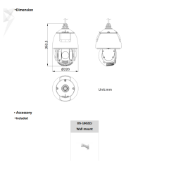 HIKVISION DS-2DE7A432IW-AEB 4MP 5.9~188.8mm PTZ 32X Speed Dome IP Kamera