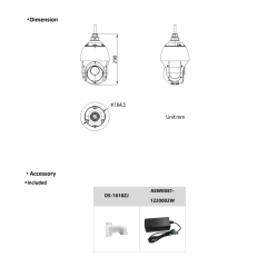 HIKVISION DS-2DE4215IW-DE 2MP 5~75mm PTZ 15X Speed Dome IP Kamera
