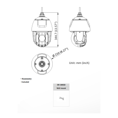 HIKVISION DS-2DE5432IWG-E 4MP PTZ 32X Speed Dome IP Kamera