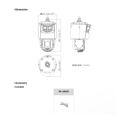 HIKVISION DS-2SE7C432MWG-EB/26 6+4MP TandemVU 32X ColorVU Panaromic Speed Dome