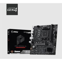 MSI PRO B550M-B DDR4 4600MHZ 1XHDMI 2XM.2 MATX AM4 (AMD AM4 5000/5000G/4000G/3000/3000G SERİLERİ İLE UYUMLU)
