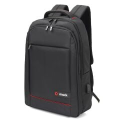 MACK MCC-006 15.6'' OFFICE USB GİRİŞLİ NOTEBOOK SIRT ÇANTASI SİYAH