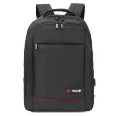 MACK MCC-007 17.3'' OFFICE USB GİRİŞLİ NOTEBOOK SIRT ÇANTASI SİYAH